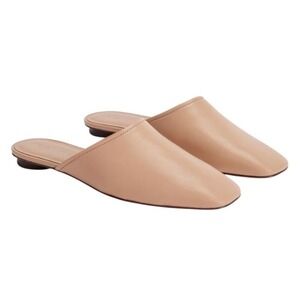 EVERLANE Day Mule Leather Mule Flats Tan Slip On‎ Minimalist Size 10 NWOB